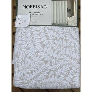 William Morris & Co Branches Soft Cotton Shower Curtain 72” Textured Fabric New